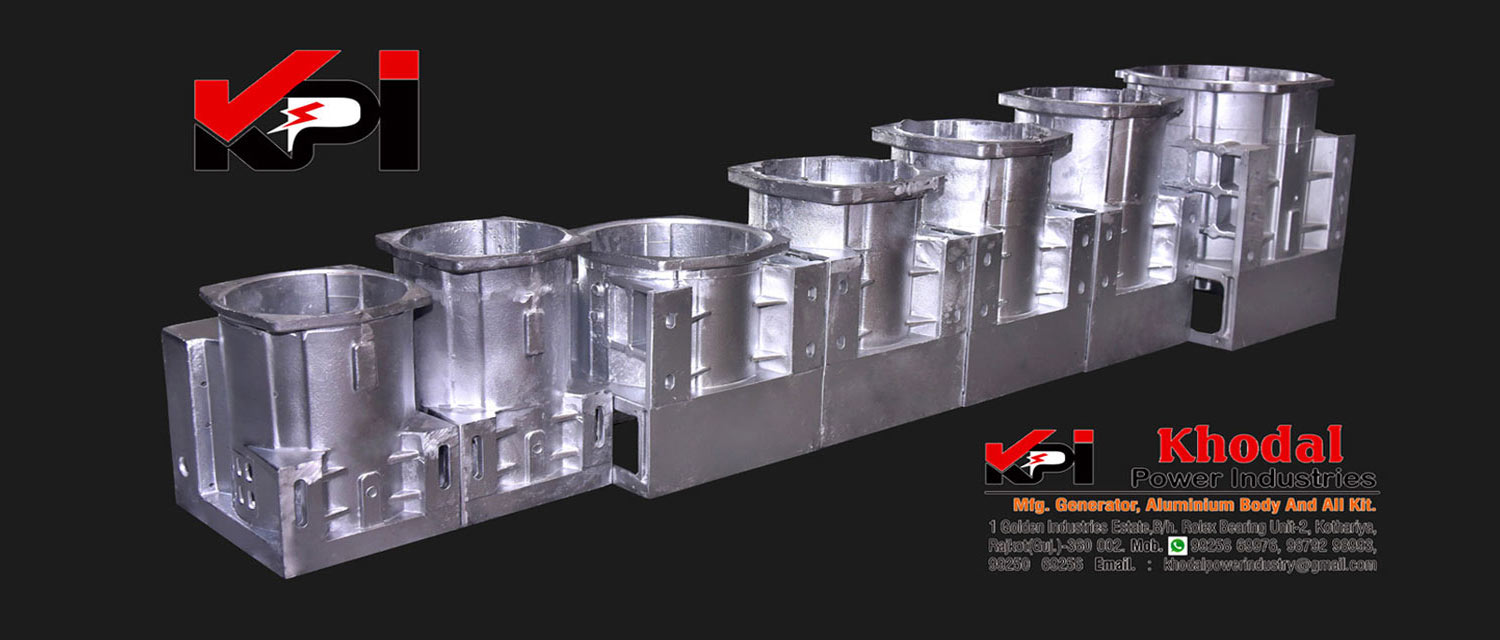 Khodal Power Industries Aluminium Gravity Dia Cast Generator Body Foundry